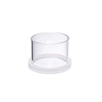Large size transparent casting ring with removable bottom part