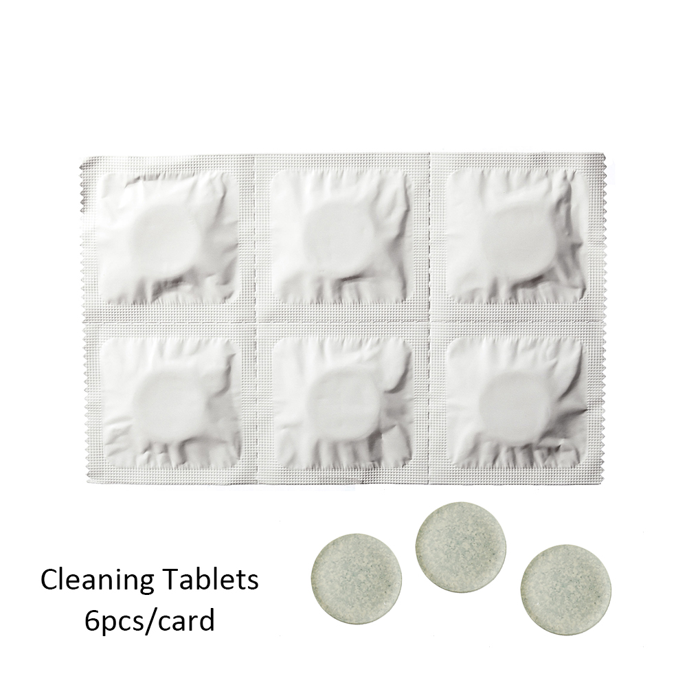 Hearing aid cleaning tablets for ear molds