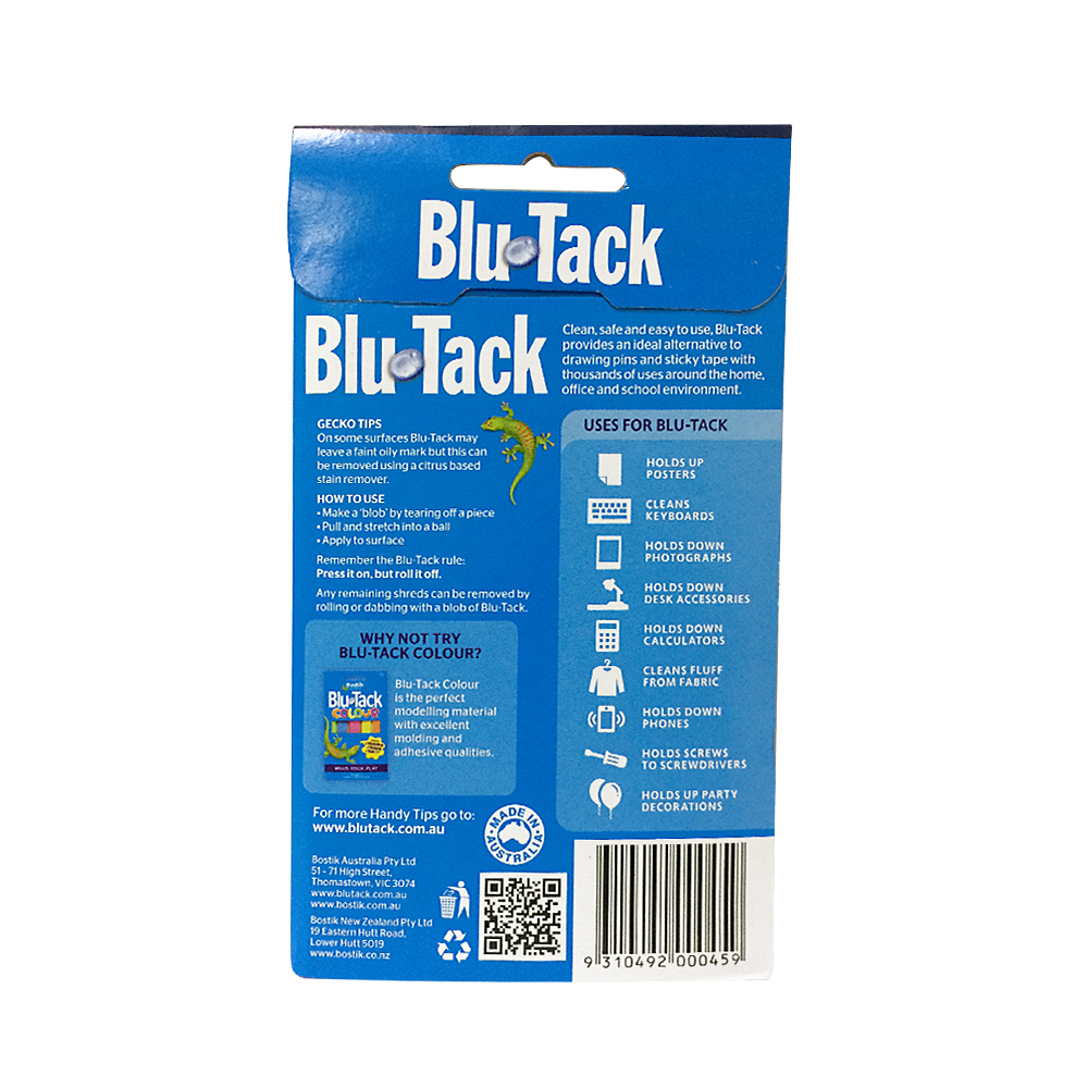 50/75G Blue Tack Reusable Adhesive Putty Sticky Tack Non-Toxic