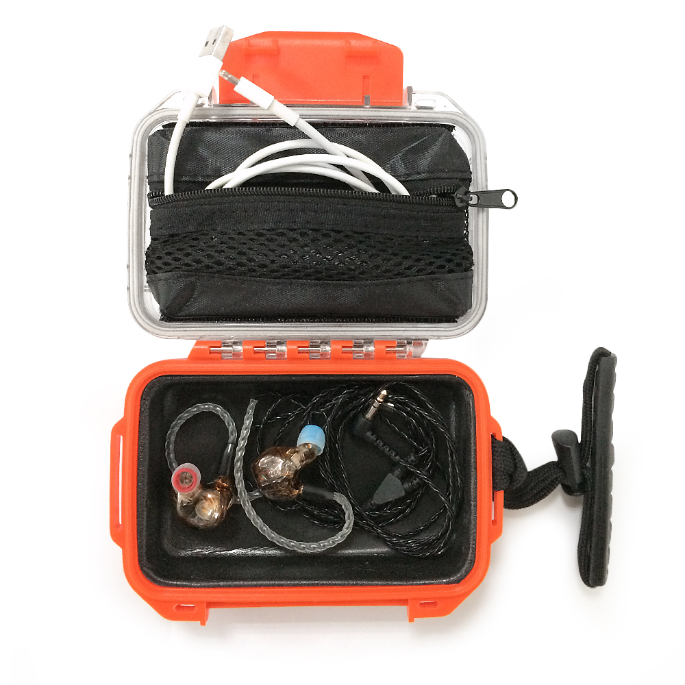 Waterproof IEM Earphone Hard Case Box Hearing Aid Protective Carrying Case